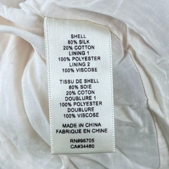 Rebecca Taylor Women Size XL White Lily Silk Floral Tiered Ruffle Mini NEW Dress - Picture 17 of 17